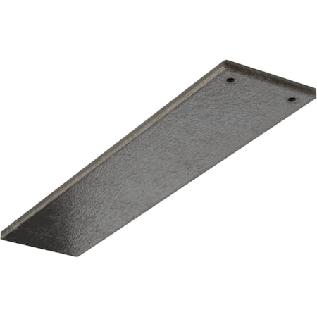 Ekena Millwork 3"W x 14"D Logan Hidden Support Steel Bracket w/ 10" Support Depth, Antiqued Warm Silver BKTM03X14LOAWS